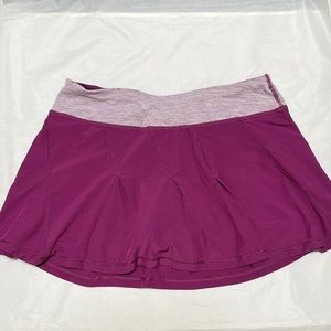 Lululemon Purple Take Flight Dewberry Wee Athletic Skirt Skort-Size 6